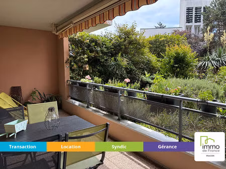 macon - f3 de 71m² avec terrasse et garage