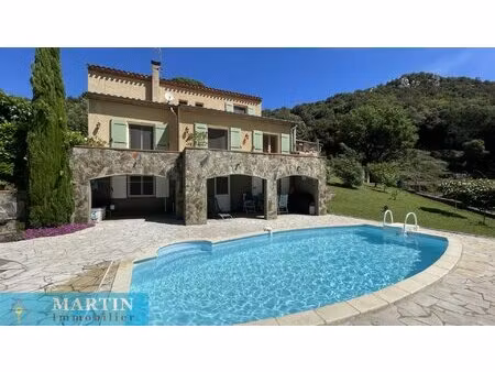 villa avec piscine vue montagne