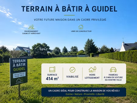 terrain plat constructible  hors lotissement   viabilisé