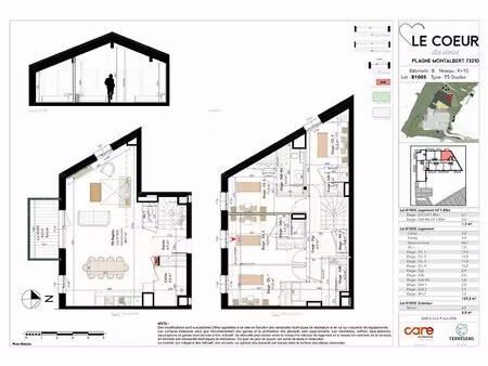 à vendre : appartement 5 pièces duplex avec vue montagne à la plagne tarentaise