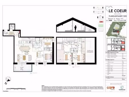 à vendre : appartement 5 pièces duplex pmr avec vue montagne à la plagne tarentaise