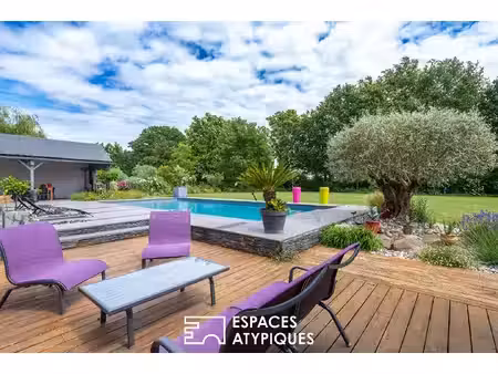 elégante maison contemporaine avec piscine