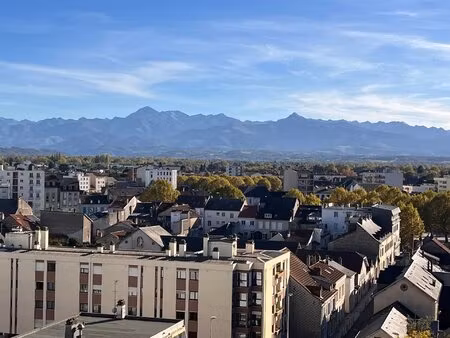 appartement t3 traversant avec balcon vue pyrénées