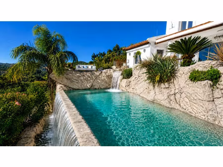 hyeres - villa vue panoramique mer - piscine debordement / cascade