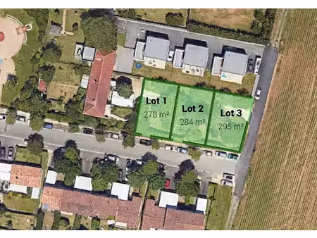 vente terrain 277 m² à saint-benoit (86280)  49 900 €