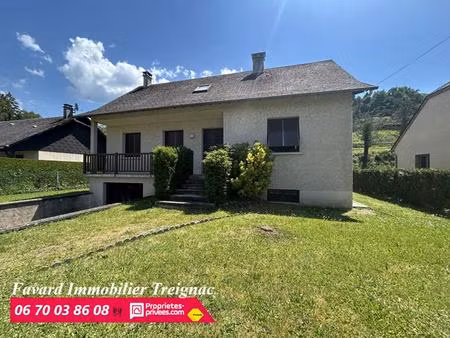 maison treignac 120 m² jardin plat et espace de vie de plain pied
