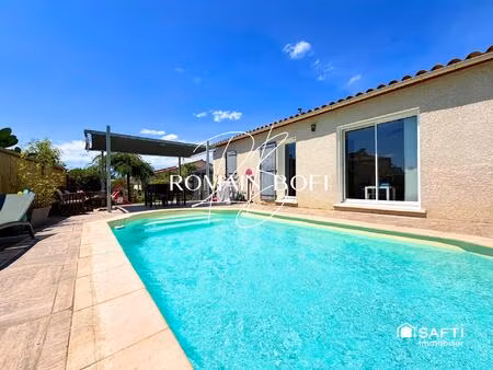 maison 4 pièces de 80m2 sur 400m2 de terrain avec piscine
