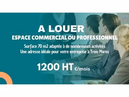 à louer – local commercial ou professionnel de 70 m² à trois mares - le tampon