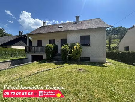 maison treignac 120 m² jardin plat et espace de vie de plain pied