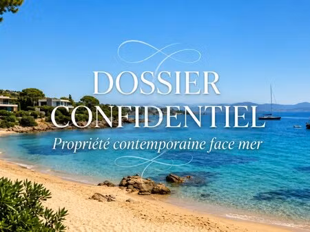 à vendre - villa contemporaine - les issambres - vue mer - piscine - garage - proximité...