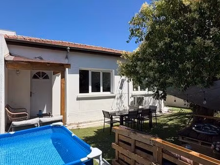 rare – maison rénovée avec jardin à la badine  juan-les-pins