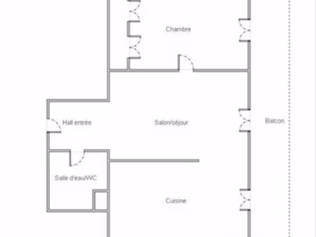 t2 46 m2 balcon-belle vue