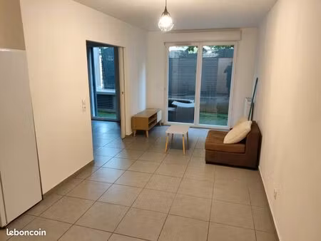 nice - quartier pasteur t2 meublé récent avec jardin + box fermée