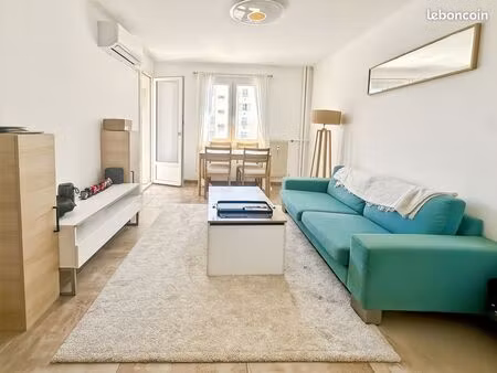location - nice ouest – appartement 2 pièces meublé avec jardin et parking
