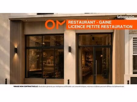 fonds de commerce restauration rapide 80 m²