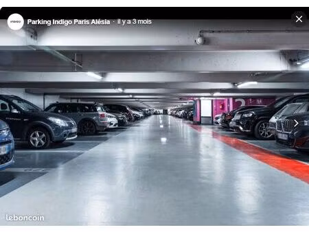 parking indigo alésia / maine – paris 14e – 4 places disponibles – amodiation jusqu’en 206