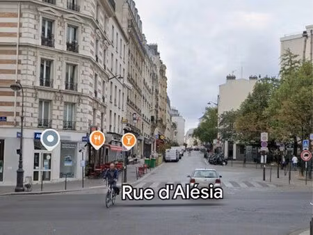 location boutique d’angle rue d’alésia