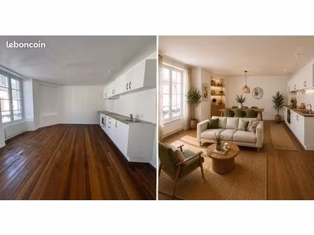 t2 rénové 34 m² – au 1er étage sans ascenseur - centre-ville de sens 650 c.c