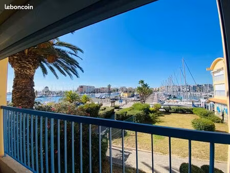 appartement t2 avec cabine - belle vue sur le port