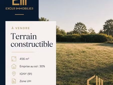 terrain 456 m² igny