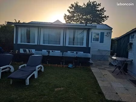 mobil home a 2 pas de la plage