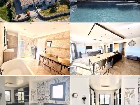 maison avec gîte indépendant (13k) et piscine