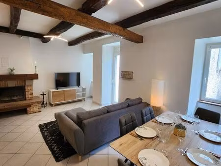 t3 duplex meublé et équipé  cave  balcon