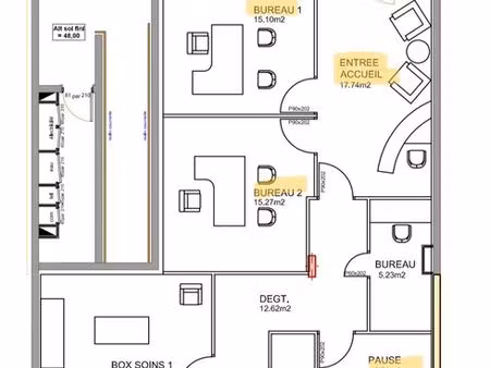 à louer – bureaux professionnels neufs à torra vescovato