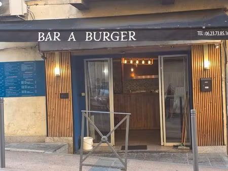 bar a burger en vente