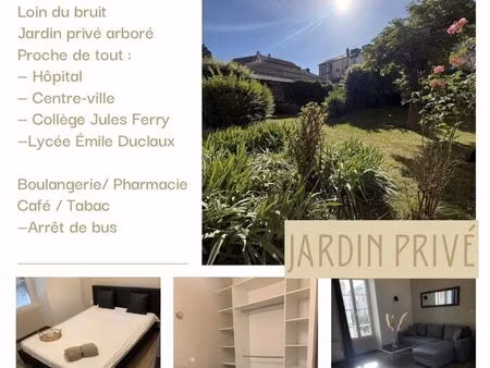 appartement meublé t1 – résidence calme & sécurisée – aurillac