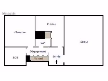 appartement - 2 pièces - 47m²