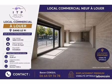 local commercial 73 m² savigny-sur-orge