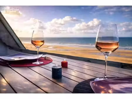 ? front de mer – vue mer panoramique – accès plage direct – parking + garage bateau