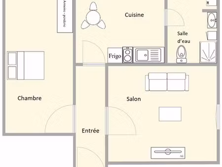 appartement 2 pieces 2 minutes rer b aulnay centre gare