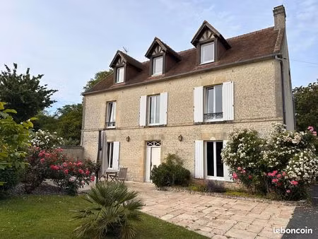 belle maison de caractère 190 m² hermanville-sur-mer terrain sud 700m²