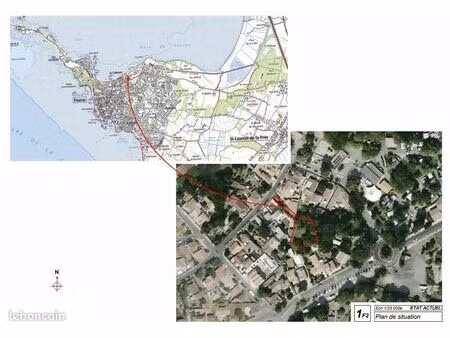 terrain fouras 738m2 à 50m de l'océan avec plan de construction