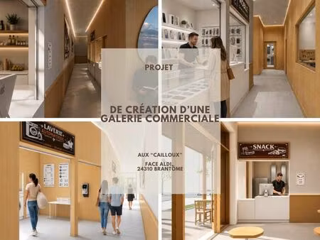 projet de galerie commerciale à brantôme