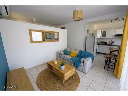 appartement t2 meublé - rémire-montjoly - 36 70 m² + balcon - libre immédiatement