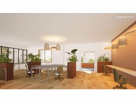 bureau neuf 131 m² avec jardin privatif – centre saint-denis - tva récupérable