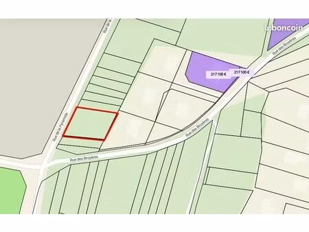 terrain boisé 800m² facilement viabilisable
