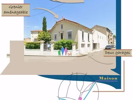 maison au calme  à quelques centaines de mètres des lycées/ecoles et de toutes les commodi