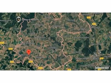 terrain 1 000 m² hebecourt