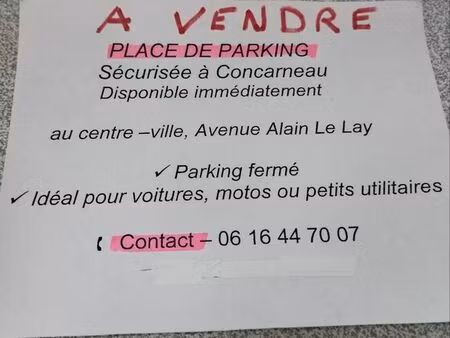 parking a vendre