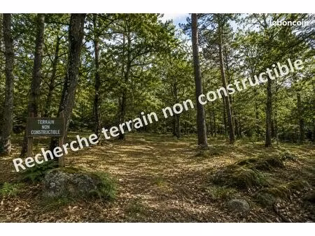 recherche terrain non constructible