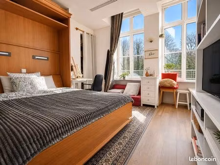 opportunité investisseur – studio 22 m² – château du xixe – face au port d’audierne