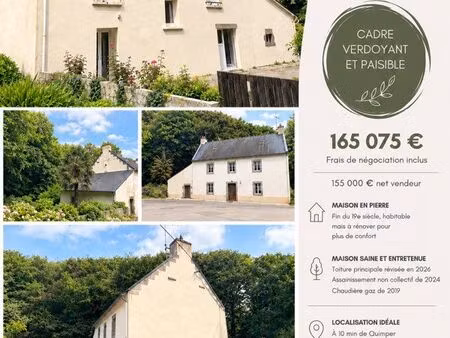 maison en pierre fin 19 ème mezzanine à 10 min de quimper | 165075 (155000 net vendeur)