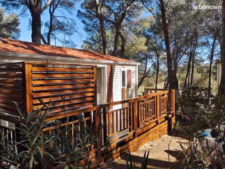 mobil-home 30 m² – 2007 – 2 ch – camping 4★ ouvert à l’année –