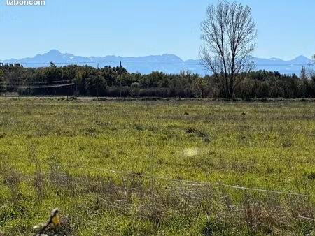 terrain de 1552m2 vue pyrénées