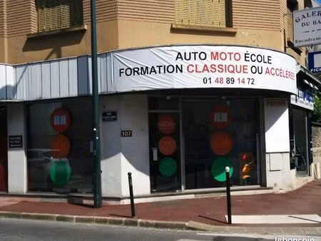 fond de commerce auto école à vendre