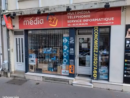 local commercial 30 m² centre-ville évreux – vitrine – sans pas-de-porte